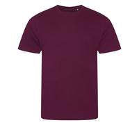 AWDis Men's Cascade logie T-Shirt in Burgundy | Size: XL AWDis Burgundy XL