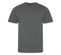 AWDis Men's Cascade logie T-Shirt in Charcoal | Size: Small AWDis Charcoal S