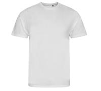 AWDis Men's Cascade logie T-Shirt in White | Size: Small AWDis White S