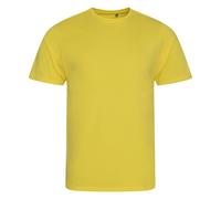 AWDis Men's Cascade logie T-Shirt in Yellow | Size: XL AWDis Yellow XL