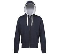 AWDis Men's Chunky Zoodie Hoodie, Blue (French Navy), Large