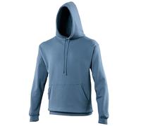 AWDis Men's College Hooded Sweatshirt Hoodie in Blue | Size: XL AWDis Blue XL