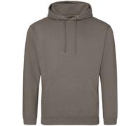 AWDis Men's College Hooded Sweatshirt Hoodie in Medium Beige | Size: Large AWDis Medium Beige L