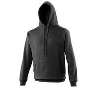AWDis Men's College Hoodie, Black (Jet Black), X-Small