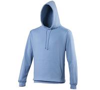 AWDis Men's College Hoodie, Blue (Cornflower Blue), Small