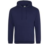 AWDis Mens College Hoodie Casual Hooded Sweatshirt Plain Fashion Pullover Jumper