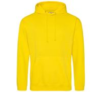 AWDis Mens College Hoodie Casual Hooded Sweatshirt Plain Fashion Pullover Jumper