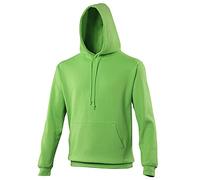 AWDis Men's College Hoodie, Green (Lime Green), XX-Large