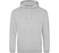 AWDis Men's College Hoodie, Grey (Heather Grey), X-Large