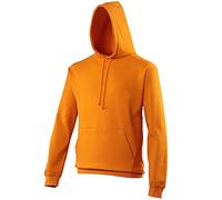 AWDis Men's College Hoodie, Orange (Orange Crush), Medium