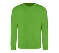 AWDis Mens Crew Neck Sweatshirt Plain Pullover Jumper Warm Casual Sweat Top