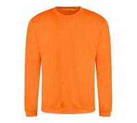 AWDis Mens Crew Neck Sweatshirt Plain Pullover Jumper Warm Casual Sweat Top