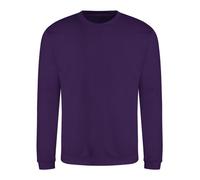 AWDis Mens Crew Neck Sweatshirt Plain Sweat Top Casual Pullover Jumper S - 2XL