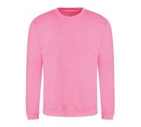 AWDis Mens Crew Neck Sweatshirt Plain Sweat Top Casual Pullover Jumper S - 2XL