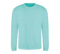 AWDis Mens Crew Neck Sweatshirt Plain Sweat Top Casual Pullover Jumper S - 2XL