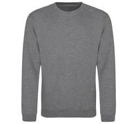 AWDis Mens Crew Neck Sweatshirt Plain Sweat Top Casual Pullover Jumper S - 2XL