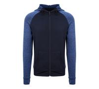 AWDis Men's Just Cool Contrast Zoodie in Dark Navy | Size: Large AWDis Dark Navy L