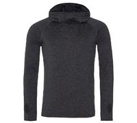 AWDis Men's Just Cool Cowl Neck Long Sleeve Baselayer Top in True Black | Size: Small AWDis True Black S