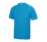 AWDis Men's Just Cool Performance Plain T-Shirt in Blue | Size: Small AWDis Blue S