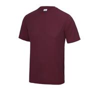 AWDis Men's Just Cool Performance Plain T-Shirt in Burgundy | Size: Small AWDis Burgundy S