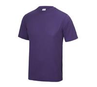 AWDis Men's Just Cool Performance Plain T-Shirt in Purple | Size: Small AWDis Purple S