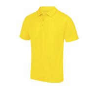 AWDis Men's Just Cool Plain Sports Polo Shirt in Bright Yellow | Size: Small AWDis Bright Yellow S