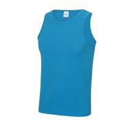 AWDis Men's Just Cool Sports Gym Plain Tank Vest Top in Duck Egg Blue | Size: Large AWDis Duck Egg Blue L