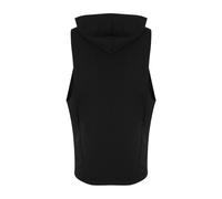 AWDis Men's Just Cool Urban Sleeveless Muscle Hoodie in Black | Size: Medium AWDis Black M