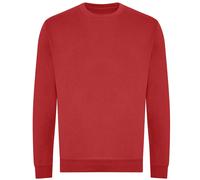 AWDis Men's Plain Bottle Green Sweatshirt in Red | Size: 2XL AWDis Red 2XL