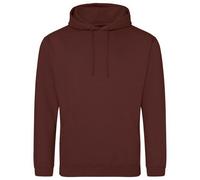 AWDis Men's Plain Fuchsia Hoodie in Chocolate | Size: 2XL AWDis Chocolate 2XL