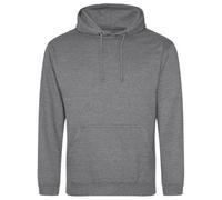 AWDis Men's Plain Fuchsia Hoodie in Grey | Size: XS AWDis Grey XS