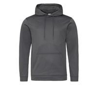 AWDis Men's Polyester Sports Hoodie in Dark Grey | Size: Large AWDis Dark Grey L