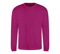 AWDis Men's Soft Touch Sweatshirt in Fuchsia | Size: XS AWDis Fuchsia XS
