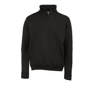 AWDis Men's Sophomore 1/4 Zip Sweat Sweatshirt, Black (Jet Black), Large