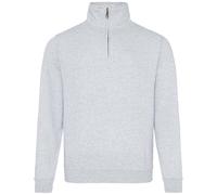 AWDis Men's Sophomore Quarter Zip Sweatshirt in Grey | Size: 2XL AWDis Grey 2XL