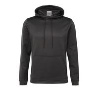 AWDis Men's Sports Polyester Hoodie, Grey (Steel Grey), Large