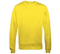 AWDis Men's Sweat Sweatshirt, Yellow (Sun Yellow), XX-Large