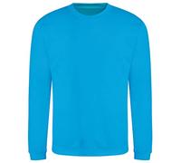 AWDis Men's Sweat Sweatshirt, Blue (Hawaiian Blue), Small