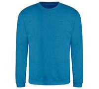 AWDis Men's Sweat Sweatshirt, Blue (Sapphire Blue), Medium