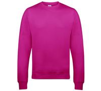 AWDis Men's Sweat Sweatshirt, Pink (Hot Pink), X-Small