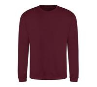 AWDis Men's Sweat Sweatshirt, Red (Burgundy), Medium