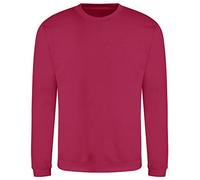 AWDis Men's Sweat Sweatshirt, Red (Cranberry), Large