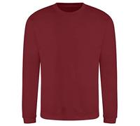 AWDis Men's Sweat Sweatshirt, Red (Red Hot Red Chilli), Medium