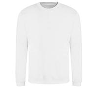 AWDis Men's Sweat Sweatshirt, White (Arctic White), Small