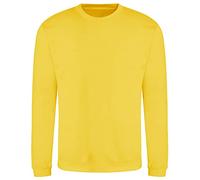 AWDis Men's Sweat Sweatshirt, Yellow (Sun Yellow), Small