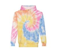 AWDis Men's Swirl Tie Dye Hoodie in Yellow | Size: Small AWDis Yellow S
