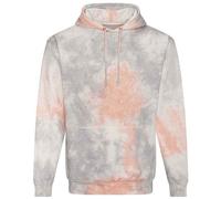 AWDis Men's Tie Dye Hoodie in Dark Grey | Size: XL AWDis Dark Grey XL