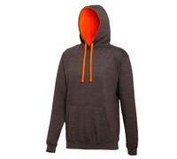 AWDis Men's Varsity Hooded Sweatshirt Hoodie in Burnt Orange | Size: Medium AWDis Burnt Orange M