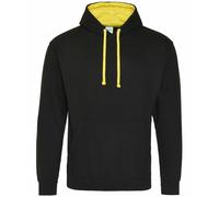 AWDis Mens Varsity Hoodie Contrast Hood Jumper Casual Pullover Hooded Sweatshirt