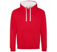 AWDis Mens Varsity Hoodie Contrast Hood Jumper Casual Pullover Hooded Sweatshirt